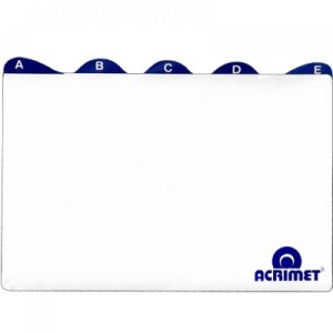 ÍNDICES A/Z 5X8 REF.633 ACRIMET