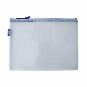 PASTA COM ZÍPER E COSTURA AZUL REF.PZ33 YES