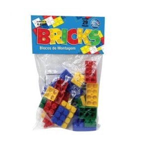 BLOCOS DE MONTAR COM 29 PEÇAS REF.4745 PAIS & FILHOS