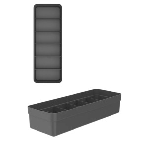 ORGANIZADOR PLASTICO COLMEIA G 35x12,5x7,5CM OL950 CINZA OU