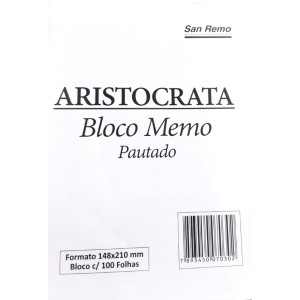 BLOCO DE RASCUNHO PAUTADO 100FLS SAN REMO