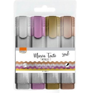 MARCA TEXTO METALIZADO 4 CORES CA2024 BRW