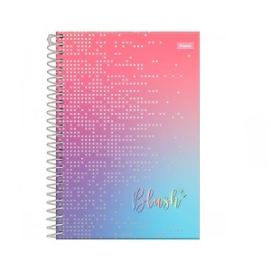 CADERNO 1/4  BLUSH DE ESPIRAL 80 FOLHAS FORONI
