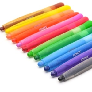 GIZ DE CERA RETRÁTIL 12 CORES TWIST ACRILEX