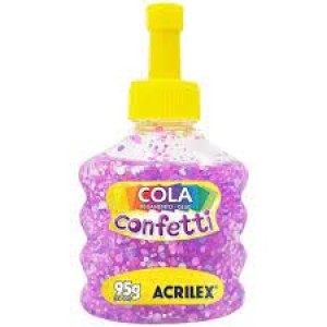 COLA CONFETTI ALGODÃO DOCE 95G ACRILEX