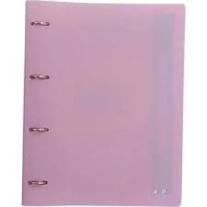 FICHÁRIO DE CAPA PLÁSTICA SWEET ROSA ACP