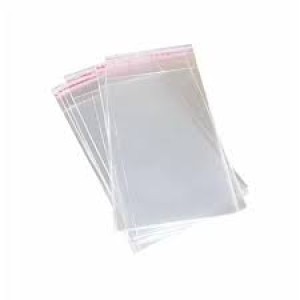 SACO DE CELOFANE CRISTAL 10X15 COM ABA ADESIVA 100 UNIDADES CROMUS