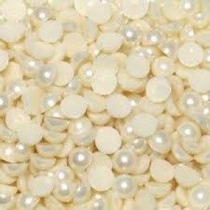 MEIA PEROLA ADESIVA 8MM PEROLIZADA