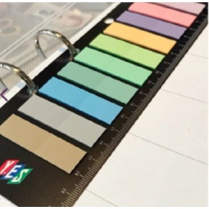 MARCADOR DE PÁGINA ADESIVO COM 200 FOLHAS DE 10 CORES PASTEIS YES