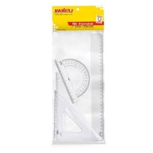 KIT GEOMETRIA 4 PEÇAS NEW LINE CRISTAL MAXCRIL