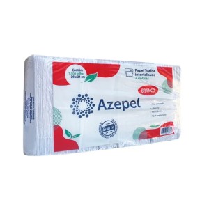 PAPEL TOALHA 20CMX21CM INTERFOLHA BRANCO LINHA RESERVA 1000FLS EMB. PLÁSTICA AZEPEL