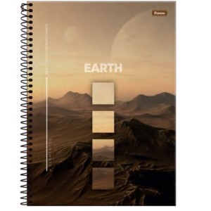 CADERNO 160FLS 10 MATÉRIAS UNIVERSITÁRIO CAPA DURA ESPIRAL 4 ELEMENTOS FORONI