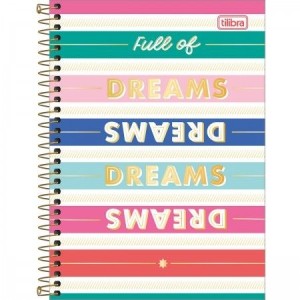 CADERNO 80FLS 1/4 CAPA DURA ESPIRAL BE NICE TILIBRA