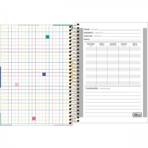 CADERNO 80FLS 1/4 CAPA DURA ESPIRAL BE NICE TILIBRA
