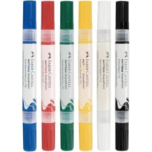 MARCADOR MULTIMARKER 2 PONTAS 6 CORES FABER CASTELL
