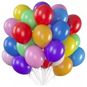 BALÃO BEXIGA Nº 08 CORES SORTIDAS C/50 UNIDADES HAPPY DAY