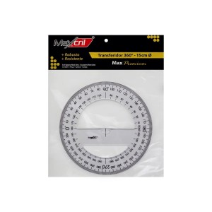 TRANSFERIDOR 360° 15CM MAX PREMIUM CRISTAL MAXCRIL