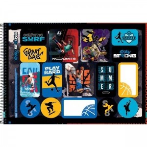 CADENO 80FLS DE CARTOGRAFIA E DESENHO CAPA DURA ESPIRAL DO IT TILIBRA