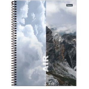 CADERNETA 1/8 80FLS CAPA DURA ESPIRAL 4 ELEMENTOS FORONI