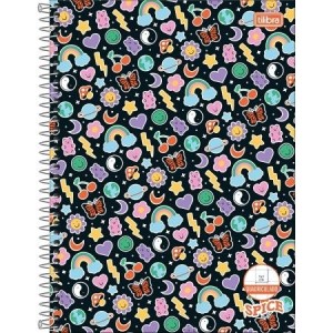 CADERNO 80FLS 1,0x1,0 QUADRICULADO UNIVERSITÁRIO CAPA DURA ESPIRAL SPICE TILIBRA