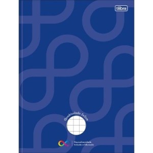 CADERNO 40FLS 2,0X2,0 QUADRICULADO UNIVERSITÁRIO CAPA DURA BROCHURA NEURODIVERSIDADE AUTISMO TILIBRA