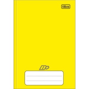 CADERNO 1/4 48FLS CAPA DURA BROCHURA AMARELO D+ TILIBRA