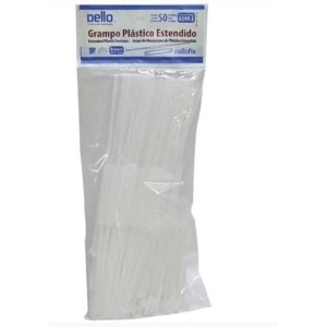 GRAMPO TRILHO PLÁSTICO ESTENDIDO 0299.E C/50 UNIDADES DELLO