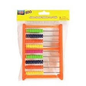 ÁBACO PLÁSTICO 90 BOLINHAS 10,5x14,5CM 4389 KAZ