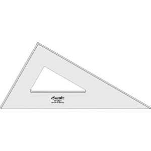 ESQUADRO 2621 60º ACRÍLICO SEM ESCALA TRIDENT
