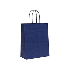 SACOLA DE PAPEL AZUL 40 X 13,5 X 31 CM REF.117 ZAGAROLLO