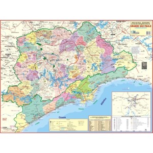 MAPA GRANDE SÃO PAULO E BAIXADA SANTISTA MULTIMAPAS